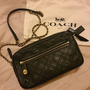 Coach Quilted Black Crossbody